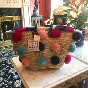 ‘Soeur du Marco’ Moroccan hand-woven basket tote